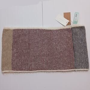 NWT infinity scarf Neva Colorblock Striped Burgundy Look by M/Stitch Fix NEW